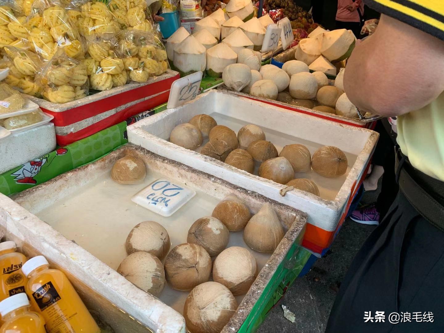 椰子5块钱7块钱,清迈榴莲价格