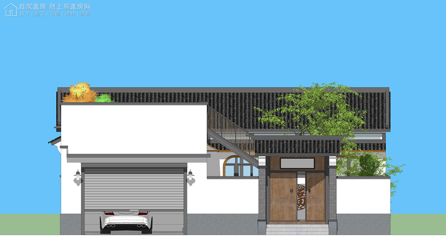 三层新中式别墅全套设计图纸,新中式合院别墅户型图纸