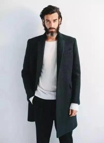 高端羊绒大衣轻奢男搭配,有品位有风度绅士的男人