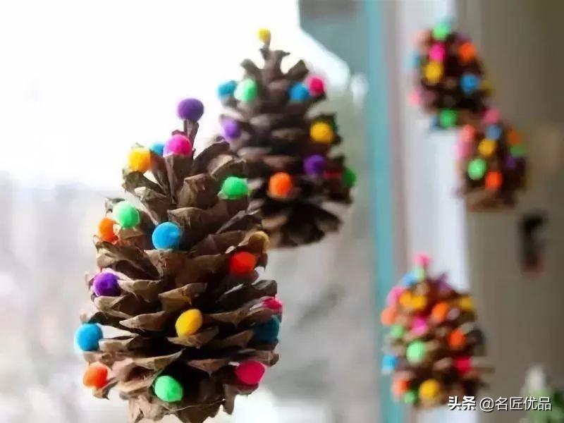 超简易手工环创,树干手工制作环创