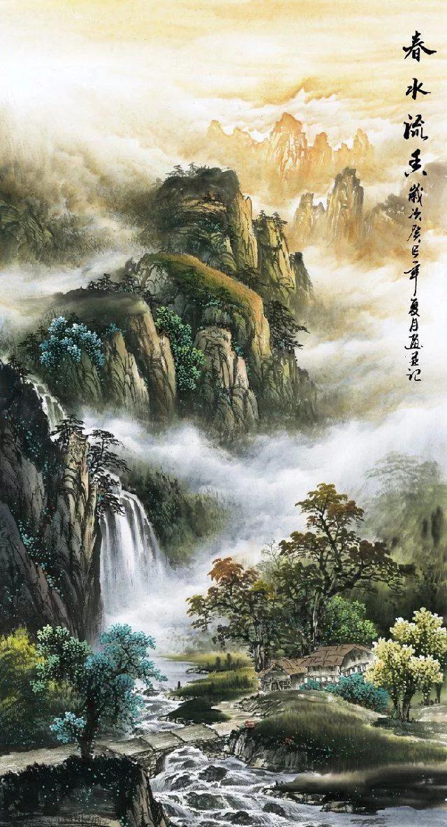 曾刚国画山水技法4,曾刚雪景国画山水画图片