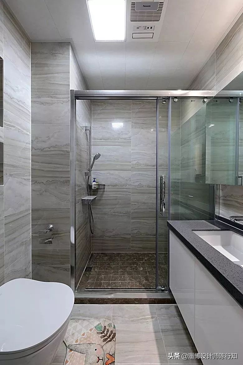 干湿分离卫生间推拉门玻璃隔断,玻璃隔断干湿分离卫生间设计