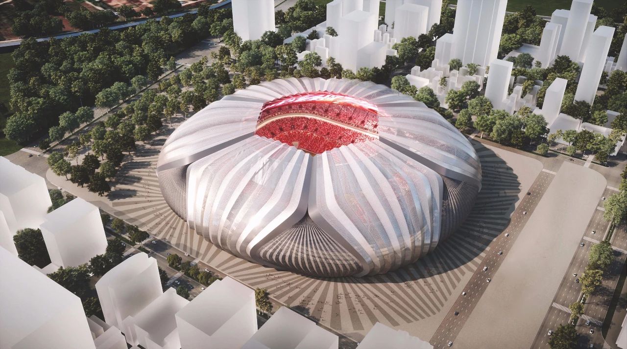 恒大专业足球场设计,恒大设计案例分享