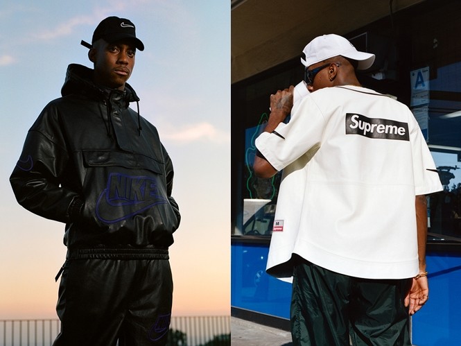 supremenike联名外套,supremexthenorthface18ss联名款开箱