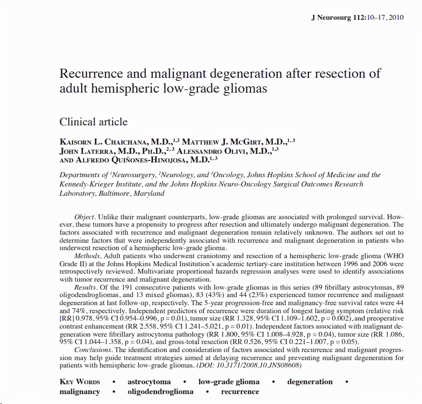 胶质瘤四级从开始就是四级吗,胶质瘤二级会不会升三级