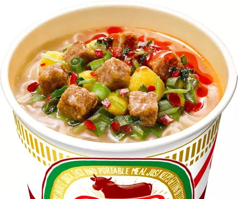 日清合味道香辣牛肉杯,日清牛奶海鲜味杯面