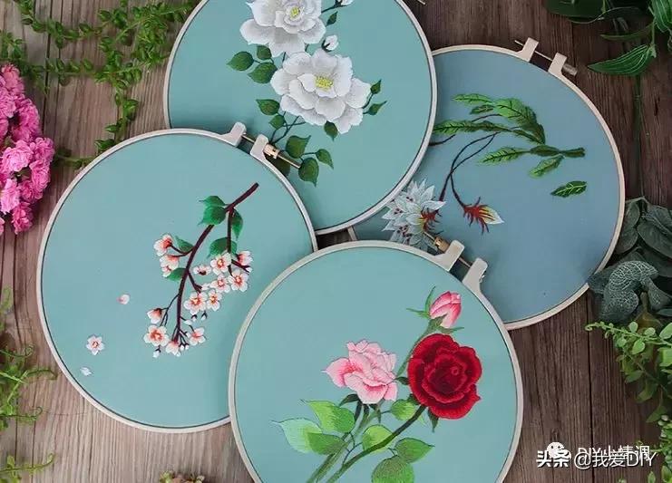 刺绣新手一步一步刺绣花,超详细的漂亮小花刺绣教程