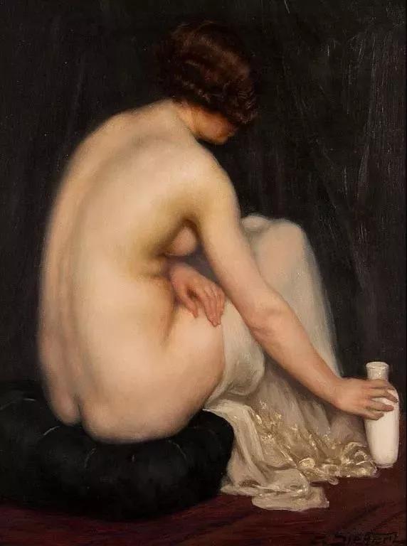 法国画家查尔斯兰德尔戴安娜画像,法国画家笔下的美人美醉了