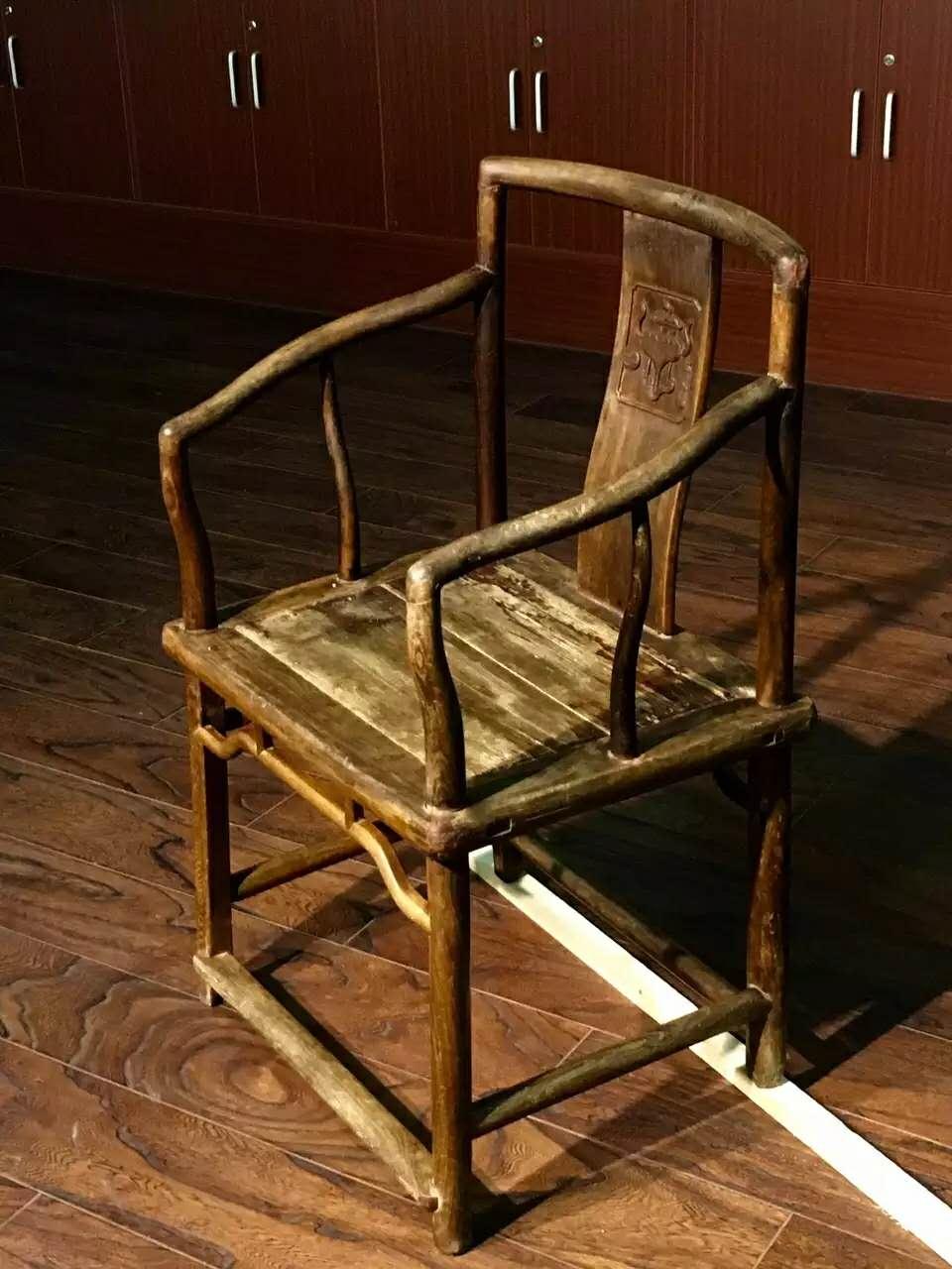 正宗榉木官帽椅,苏州榉木官帽椅