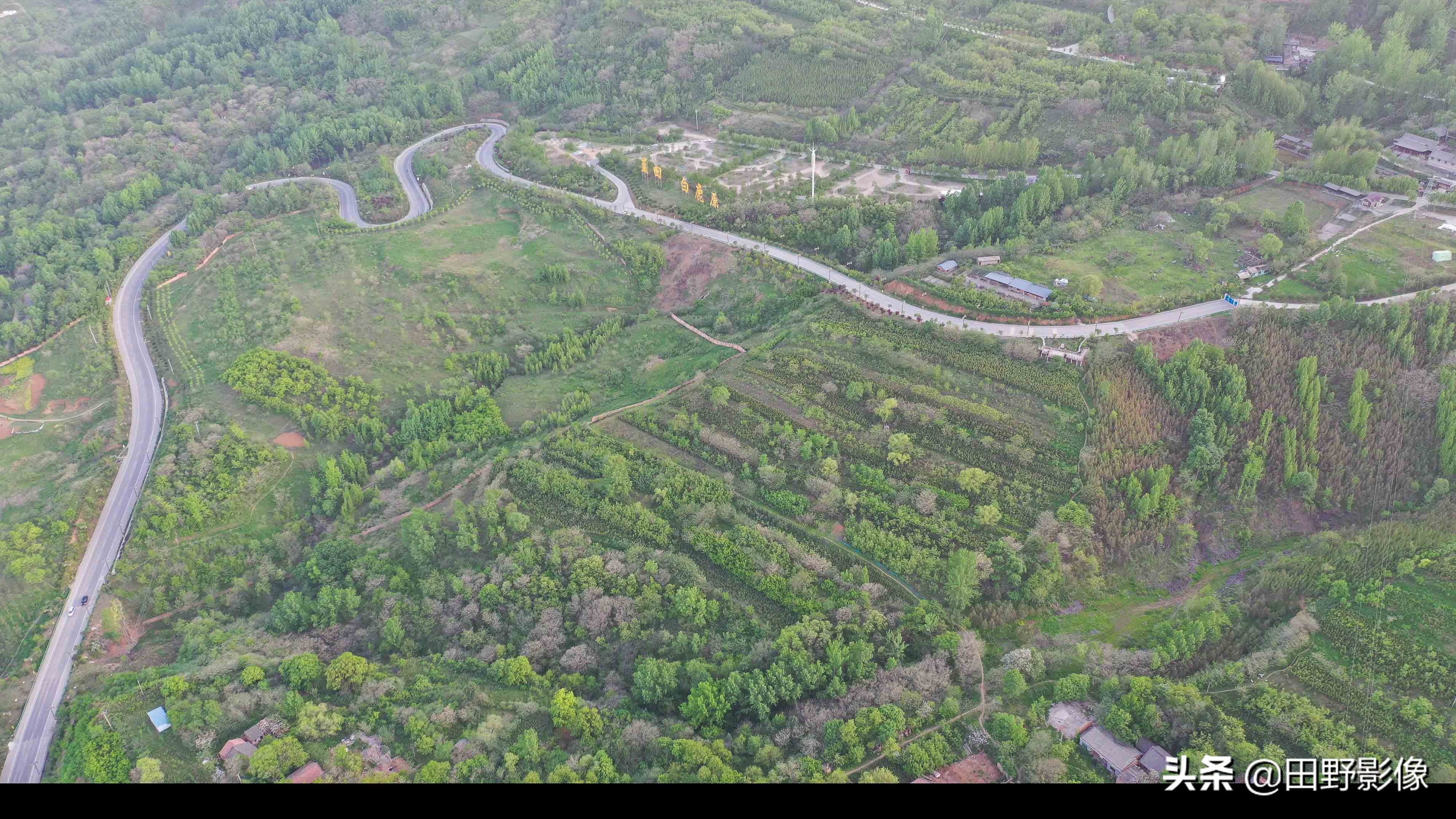 蓝田县航拍美景,蓝田县城的风景图
