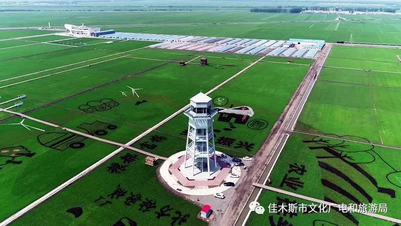 富锦万亩稻田秋收场景,富锦万亩稻田公园由来