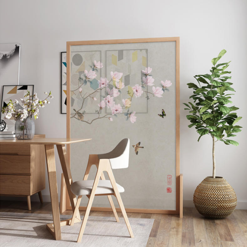 茶室隔断屏风现代简约,不锈钢茶室屏风隔断新中式