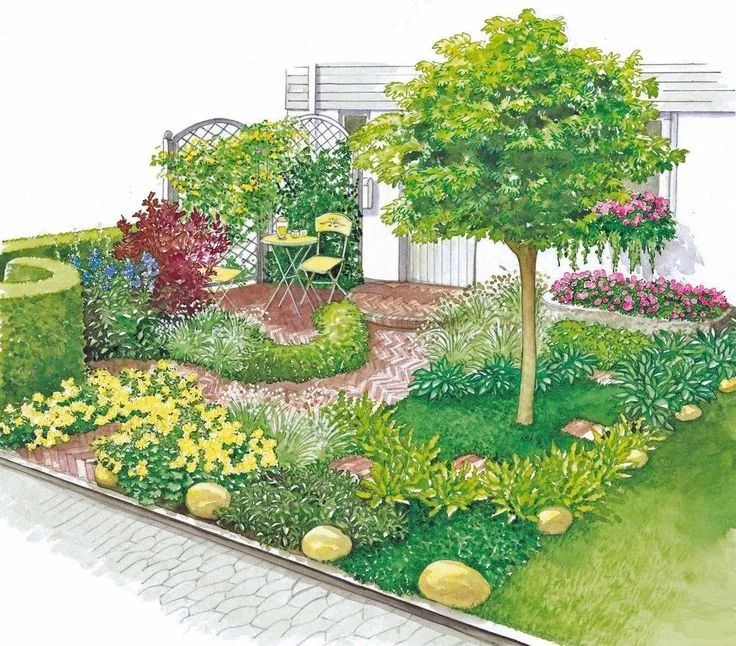 好看的小花园设计图片,好看的小花园图