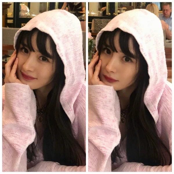 欧阳娜娜直刘海发型,剪了齐刘海想剪法式刘海怎么办