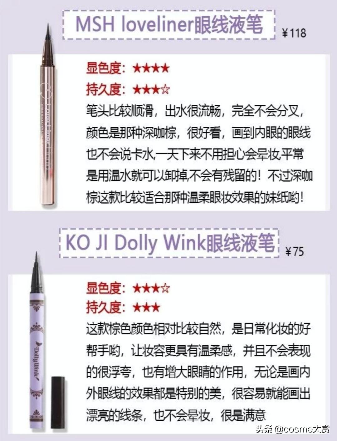 真正不晕妆的眼线笔推荐,新手不晕妆眼线笔推荐