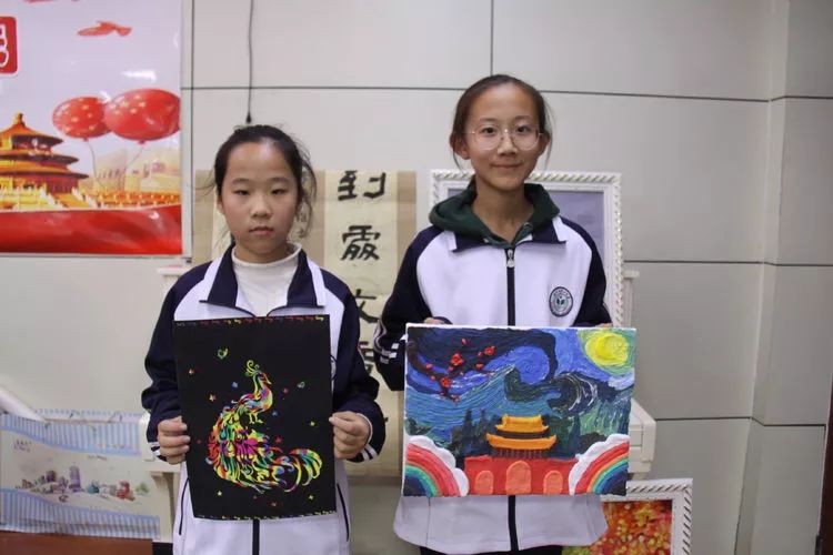 文明在我心中绘画五年级,德州五中校园文化节