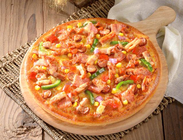 「广佛189店」49.9「尊宝比萨」10寸比萨+鸡米花+烤翅1对+饮品2杯