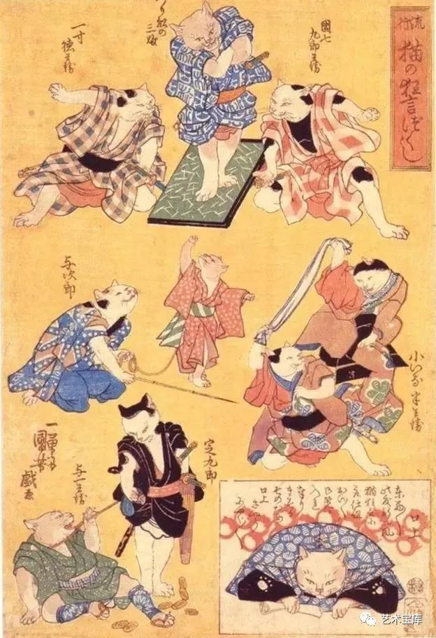 歌川国芳浮世绘中的源氏物语,西方美术史的画家