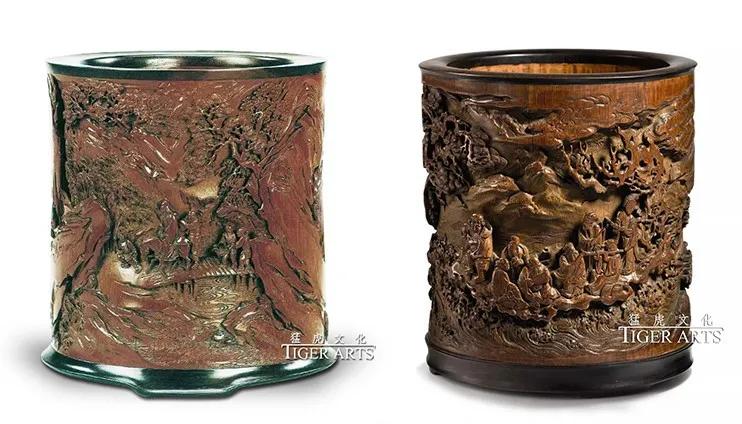 笔筒文艺中式,笔筒竹子论语