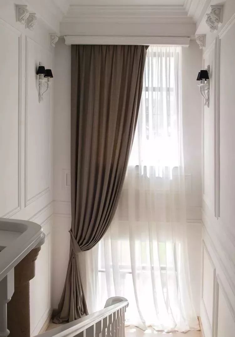 别墅窗帘的款式图片,别墅窗帘100个新款