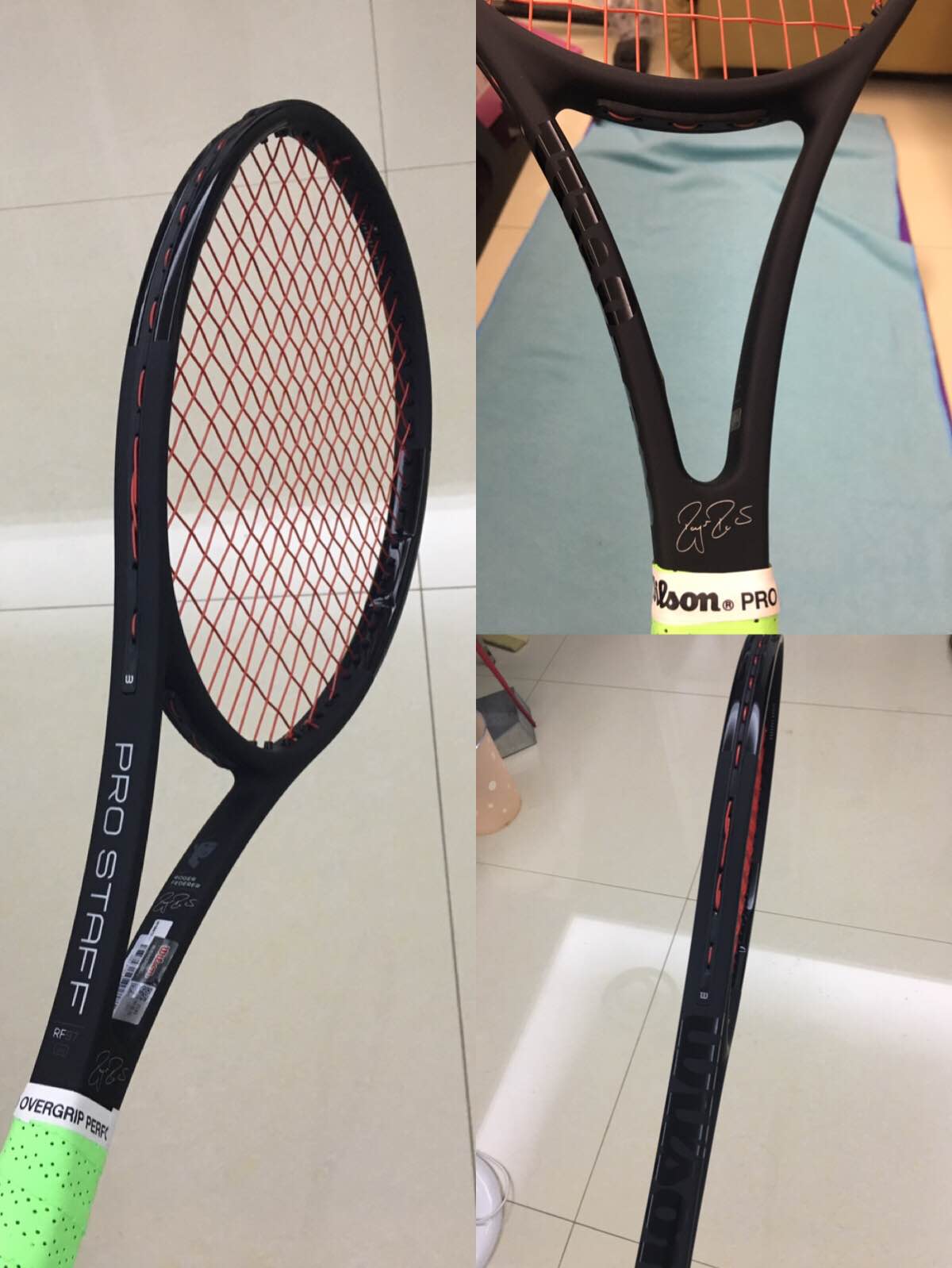 wilson费德勒签名款专业网球拍小黑拍试用介绍