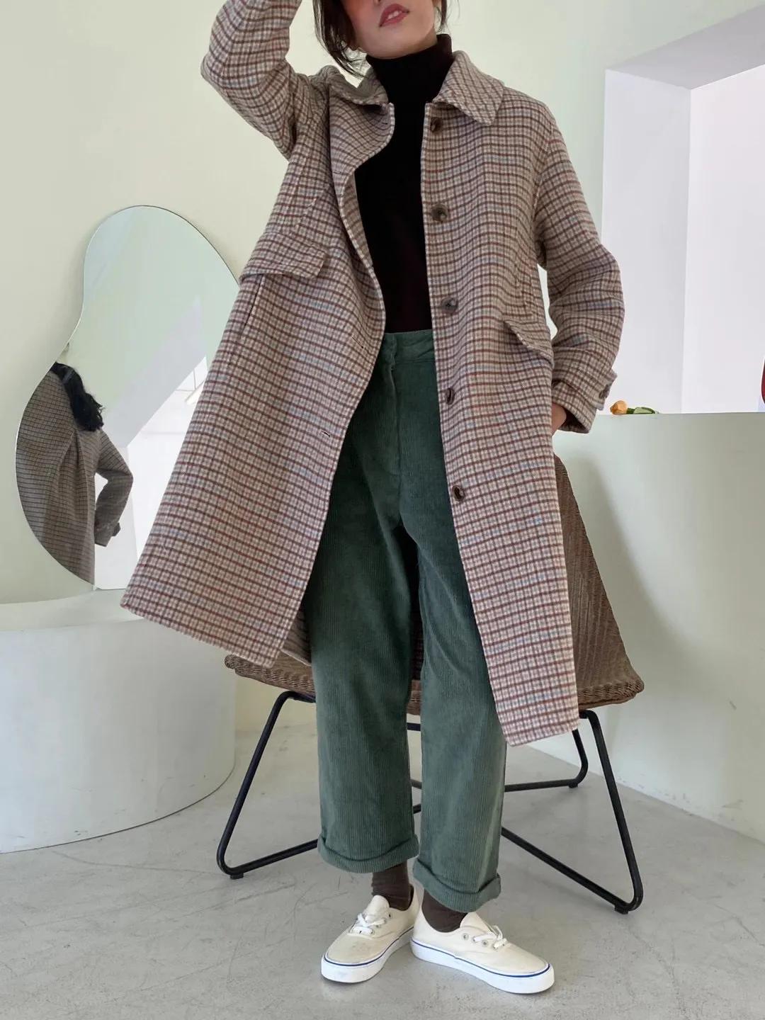 韩国小姐姐大衣穿搭,韩国小姐姐穿大衣