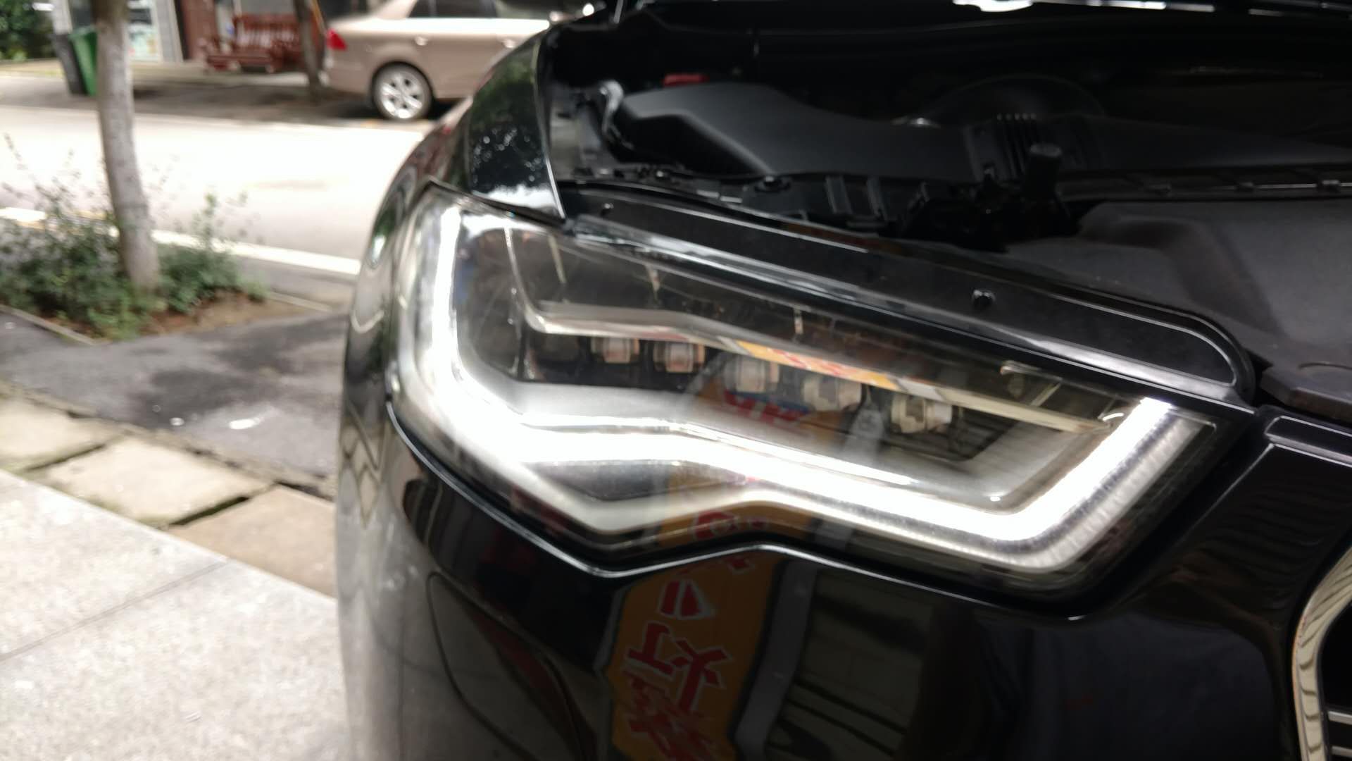 苏州奥迪a6大灯改装led大灯,长沙改led汽车大灯