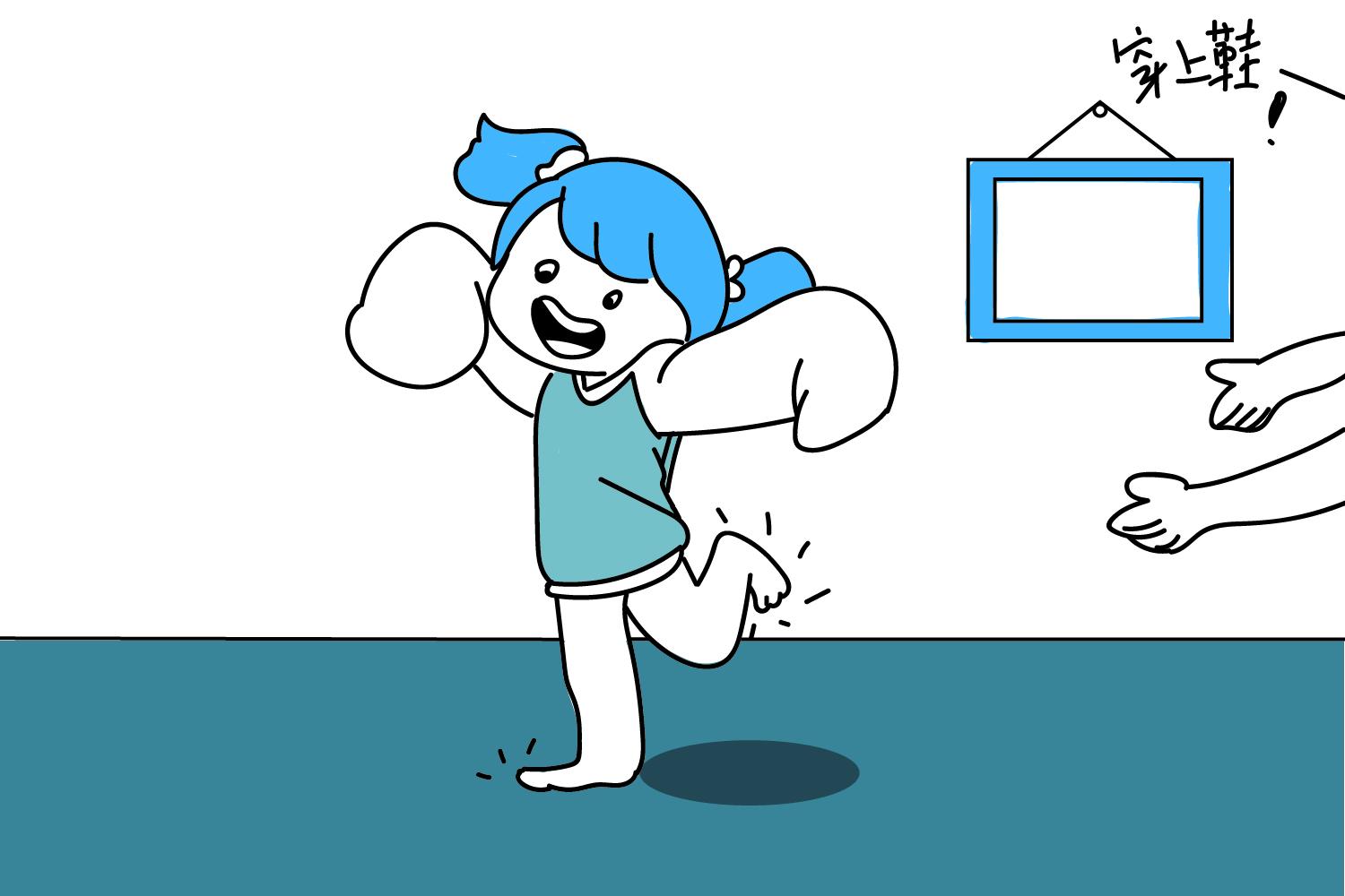 孩子总是光脚跑怎么教育,冬天小孩总爱光脚怎么办