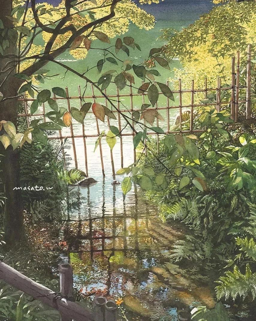 水彩大师笔下的花卉,简单唯美的水彩花卉