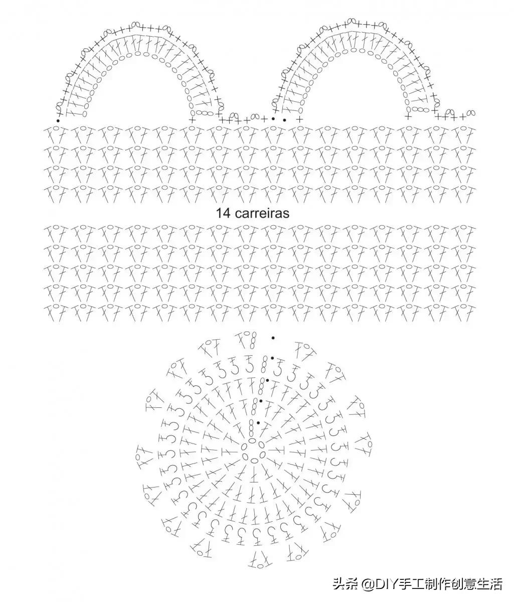 钩针编织收纳包,钩针编织一个简单的收纳篮放钥匙