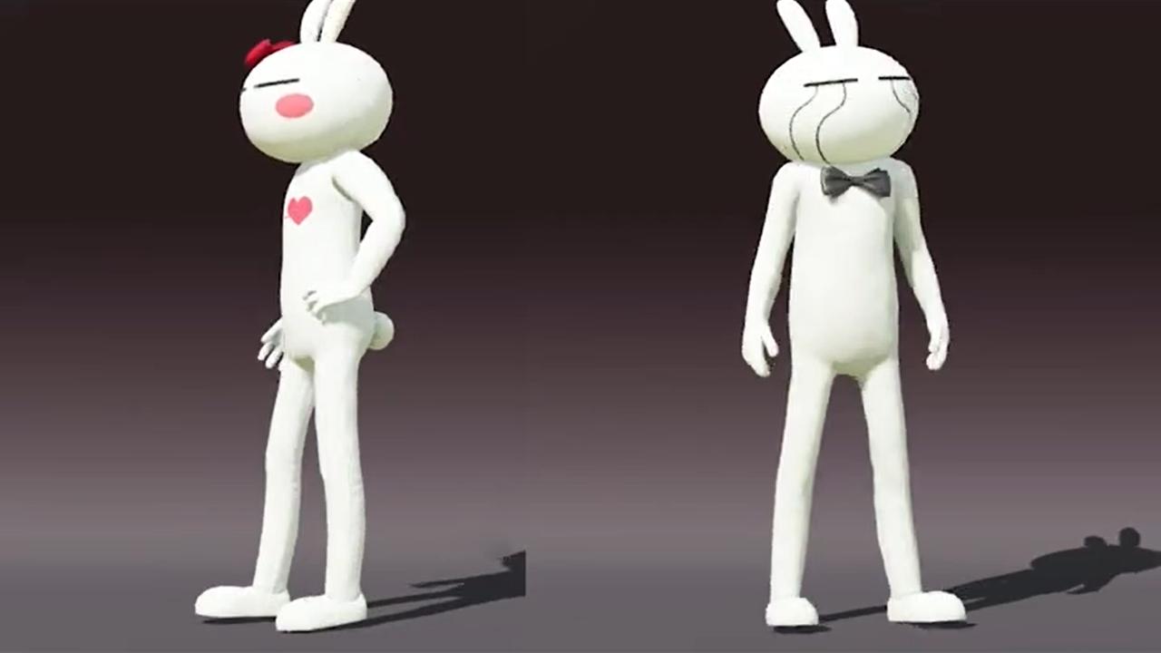 吃鸡兔斯基枪支皮肤实战,吃鸡兔斯基套装