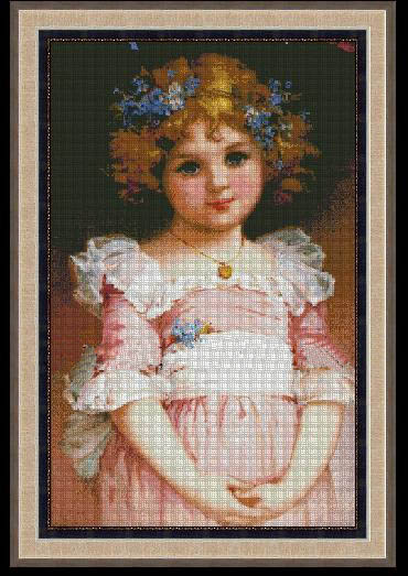 十字绣梯形加竖条,十字绣并线绣吗