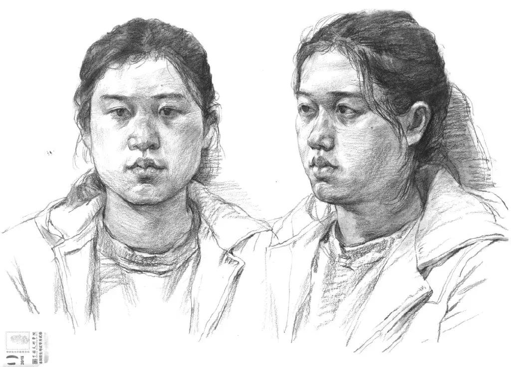 2018年国美色彩高分卷,国美素描高分