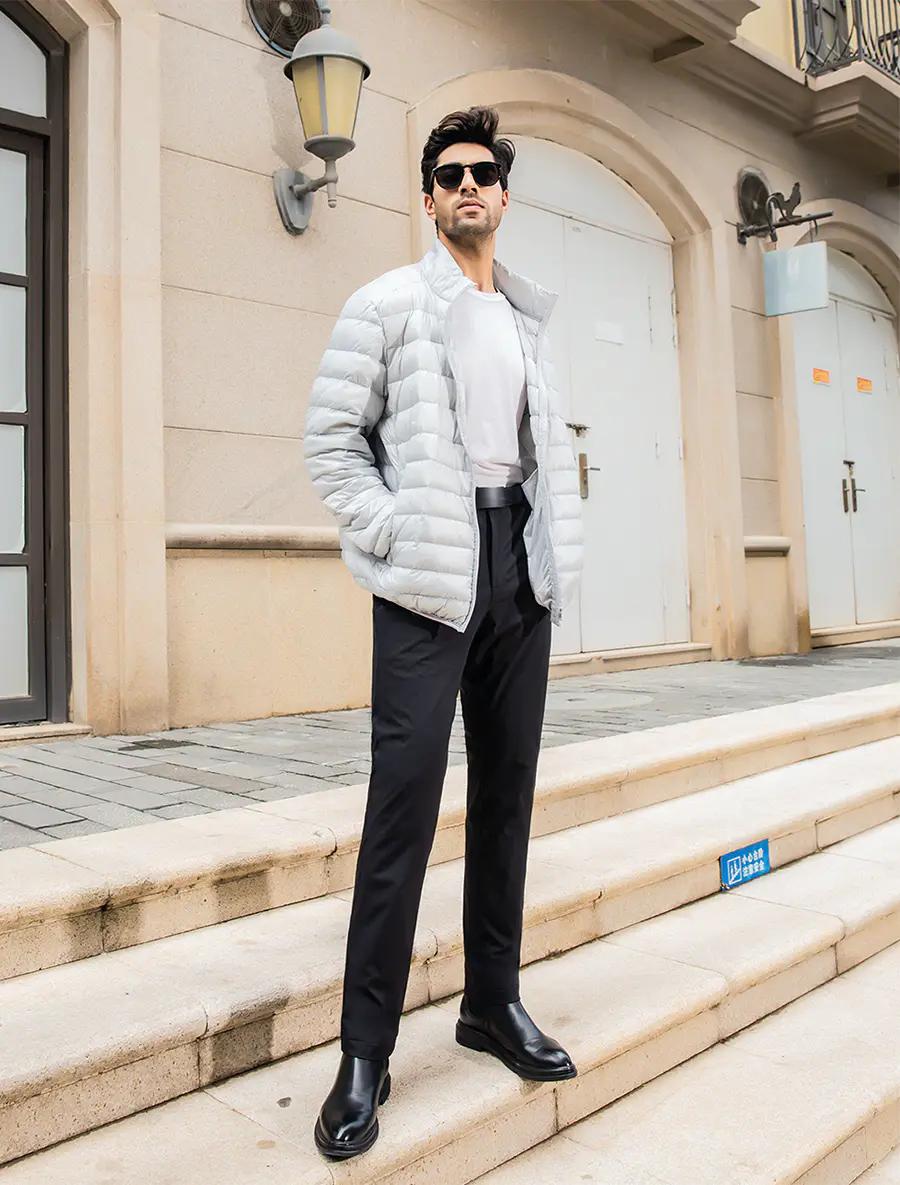 羽绒裤怎样穿才好看,蓬松羽绒裤