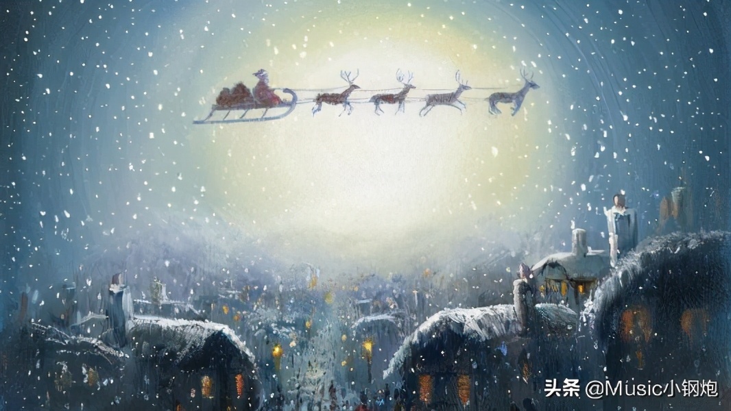 手风琴与小提琴合奏,唱诗班合唱铃儿响叮当