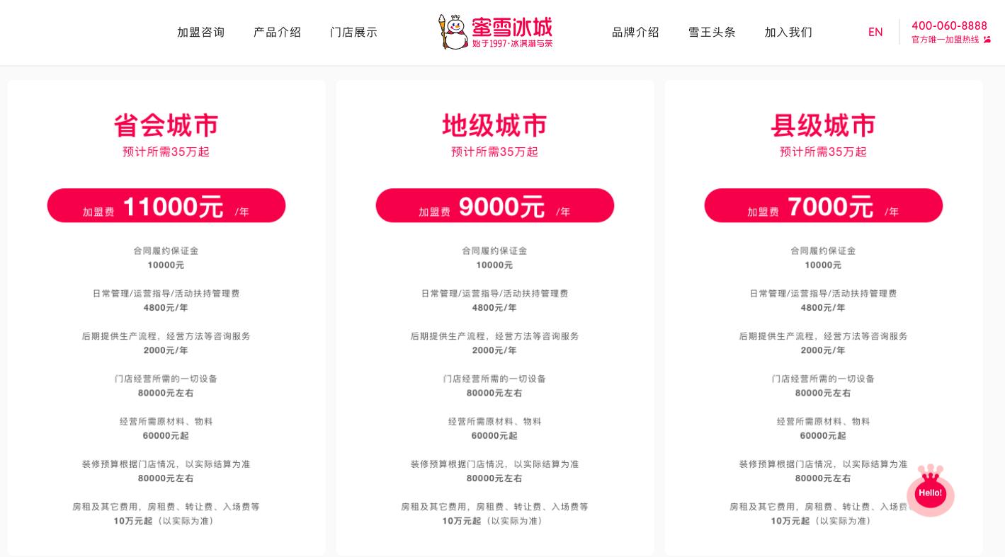 奶茶店加盟蜜雪冰城面谈,奶茶加盟店10大品牌蜜雪冰城