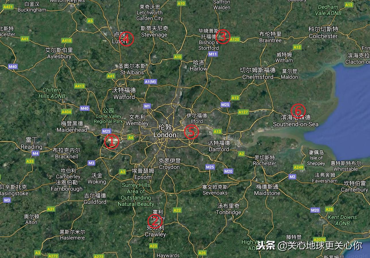 伦敦希思罗机场全景,英国伦敦希思罗机场