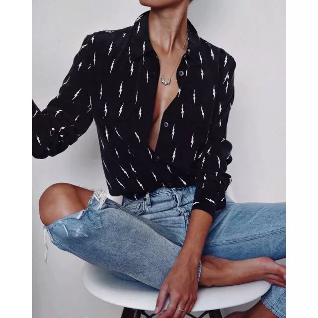 慵懒风穿搭美图来袭,收藏就按照这么穿,系列一