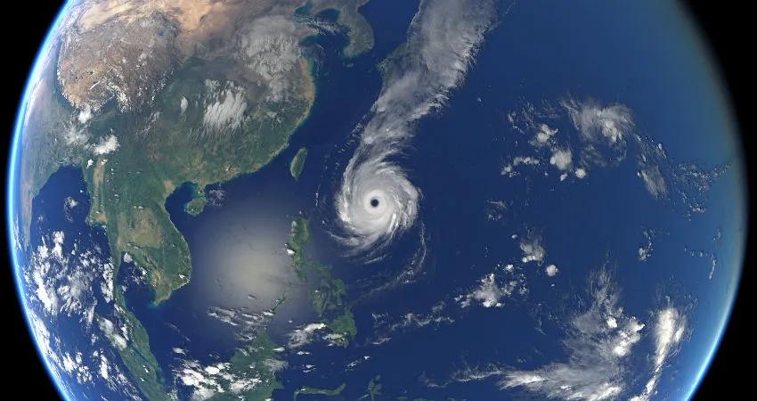 自然灾害台风卡通照片,洪涝台风地震自然灾害