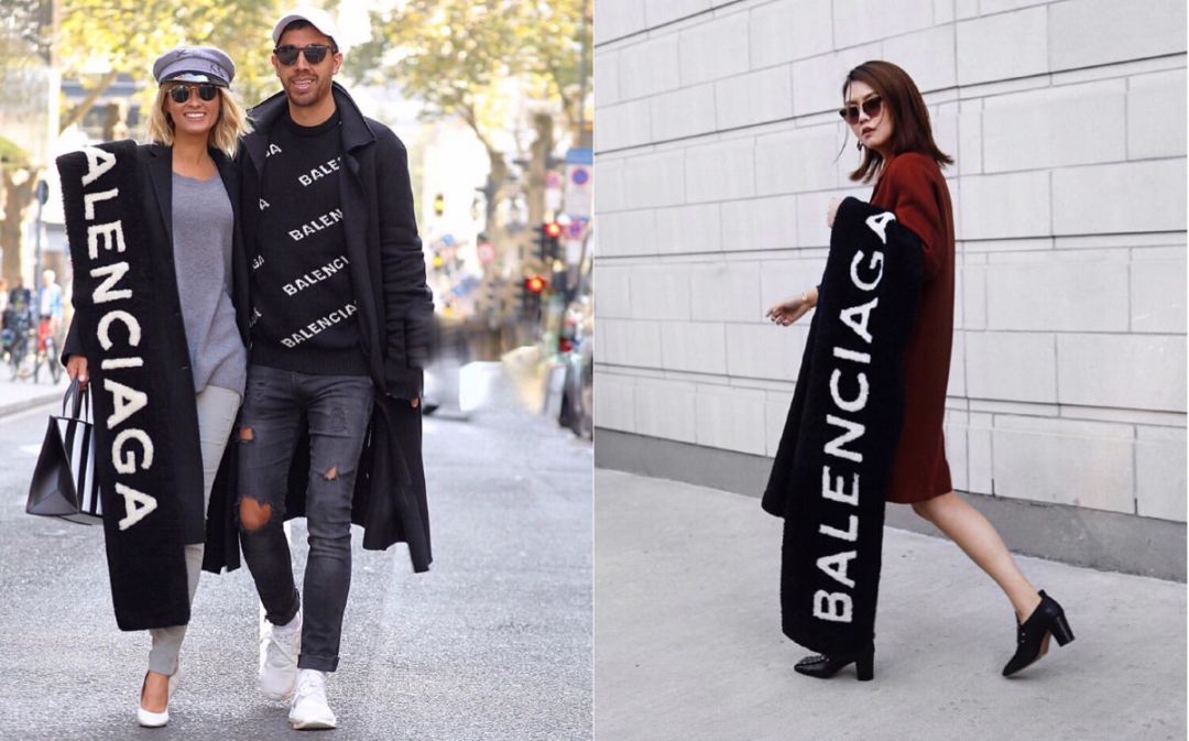 网红款围巾明星款,明星专用围巾穿搭