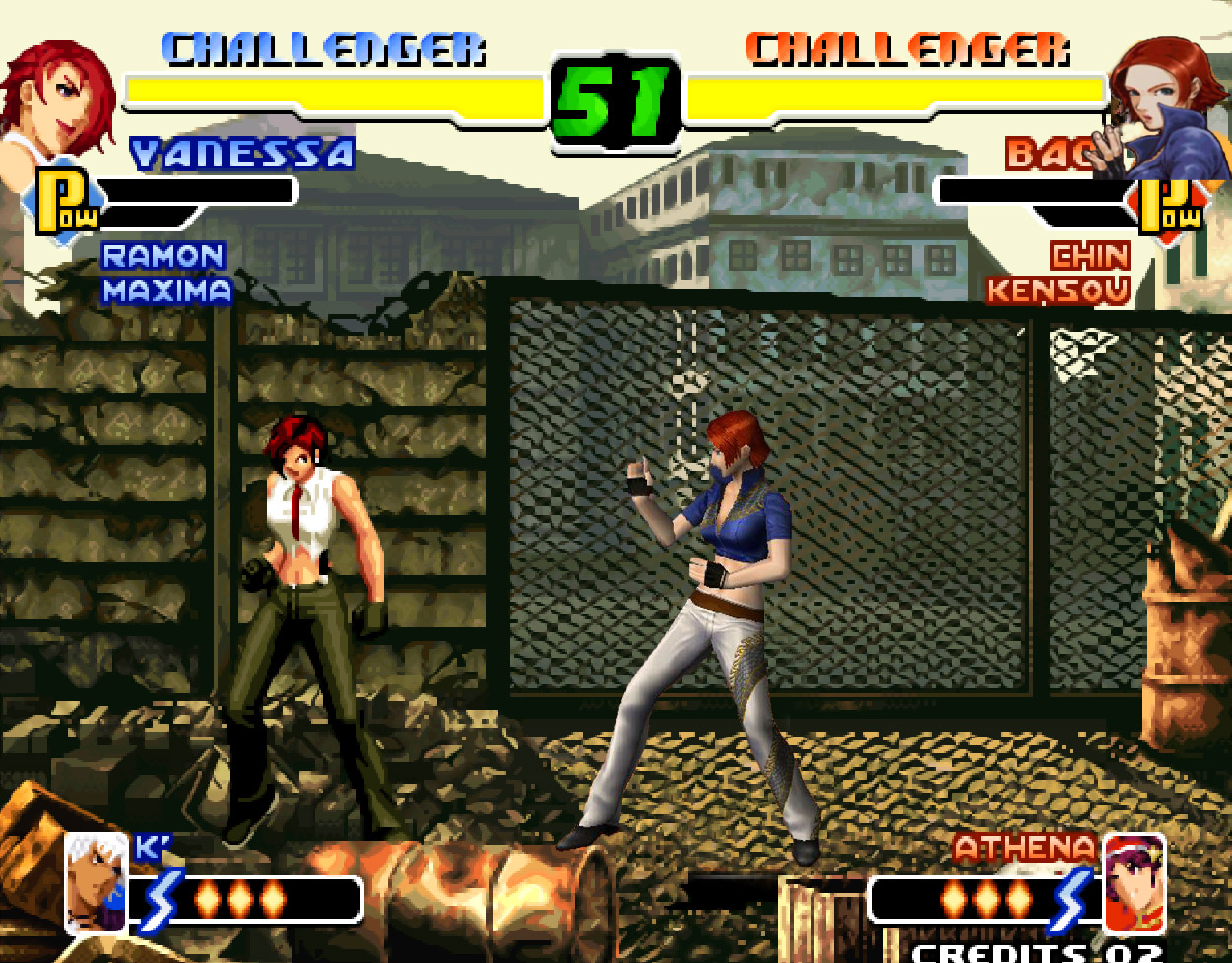 游戏拳皇温妮莎,拳皇15温妮莎对安琪儿