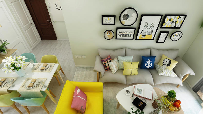 63㎡能住四口人，每1㎡都不浪费！