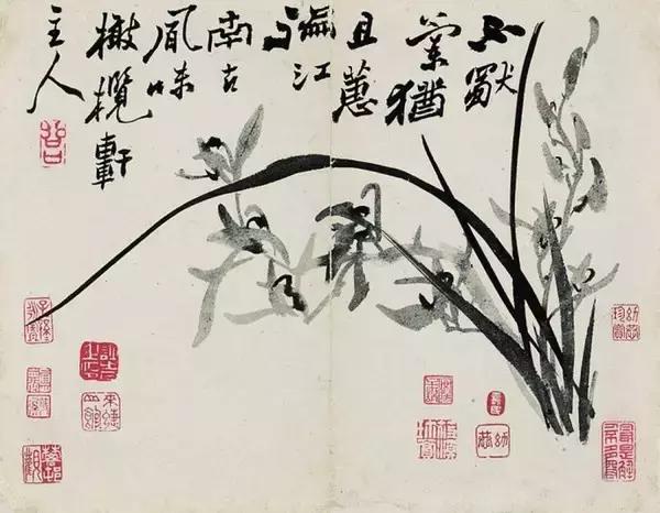 画兰名家作品,中国名家笔下的兰