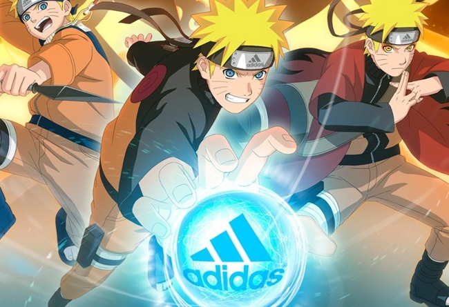 火影忍者联名鞋木叶,adidas火影联名