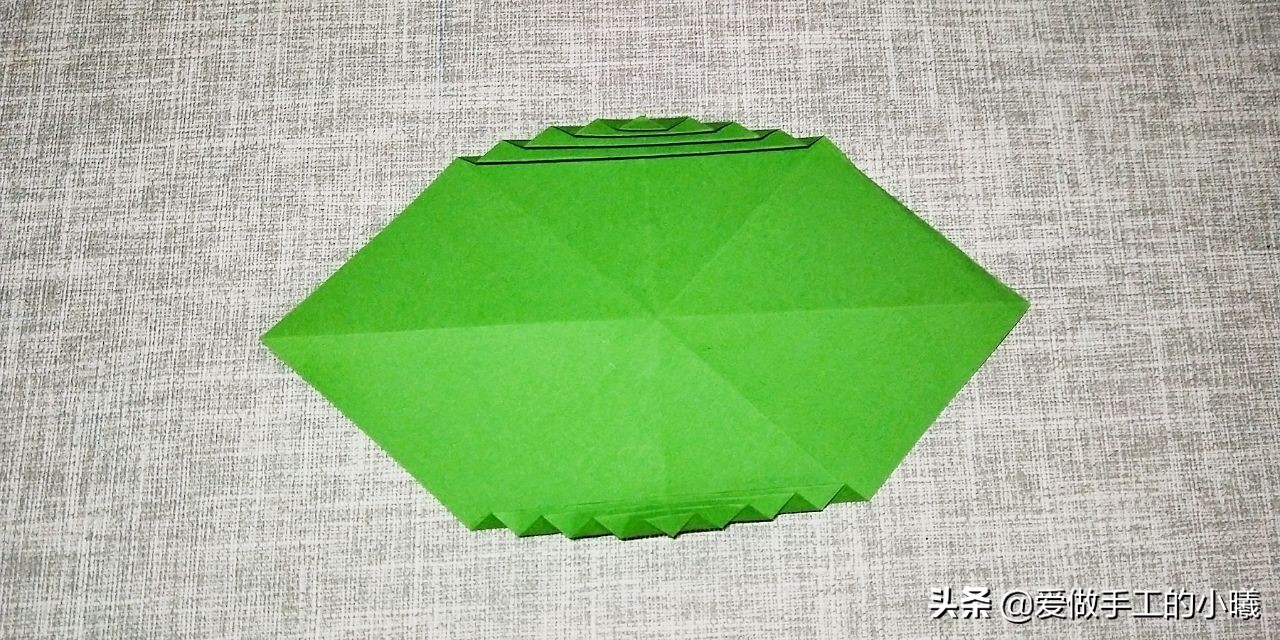 折纸树叶书签制作方法,折纸教程可爱小书签