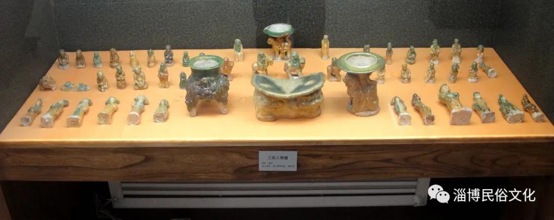 山东淄博窑三彩金代武士俑,淄川陶瓷工艺品