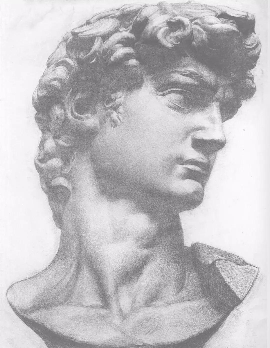 画素描不画脸,画素描总是画不深入