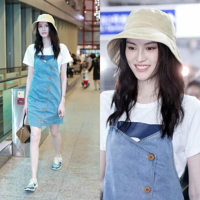 热巴同款防晒,热巴戴渔夫帽