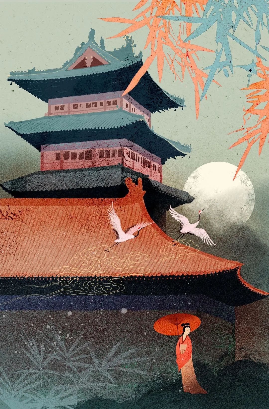 90年代画风的插画师,90后插画师画出美丽乡村