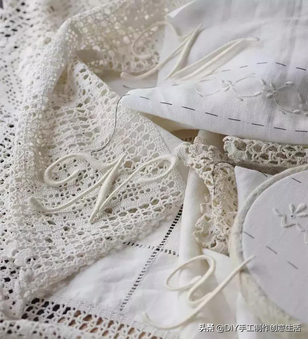 白线的刺绣,白线刺绣针法